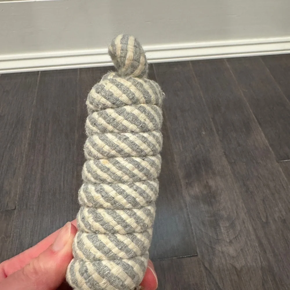 Leopard Print Pull Rope Dog Toy